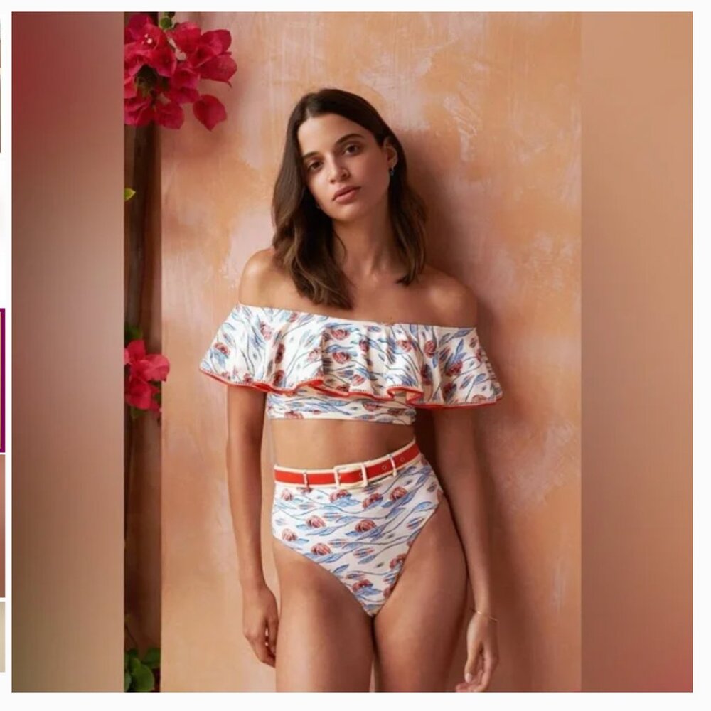 Palita Reversible Swim Set, Efterpe Design, Bianca Top and Gobi Bottom (M) NWT